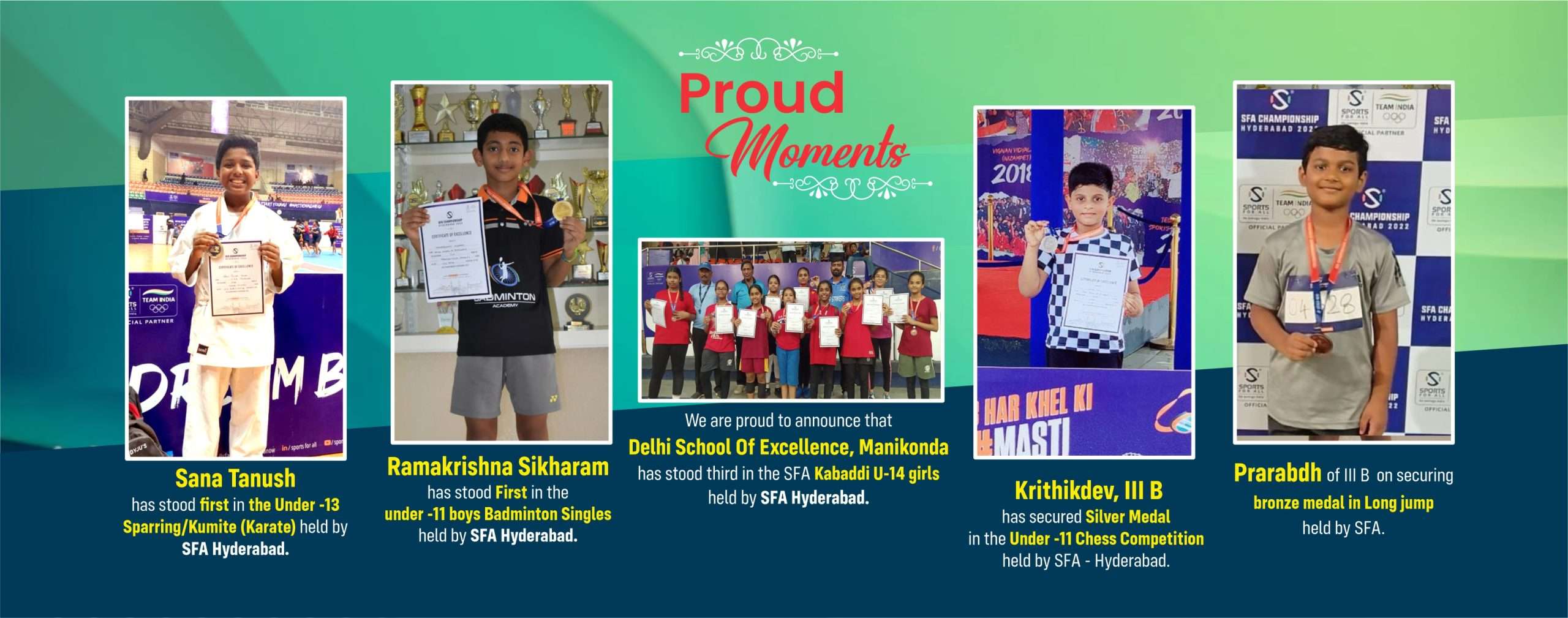DSE Manikonda SFA Awards